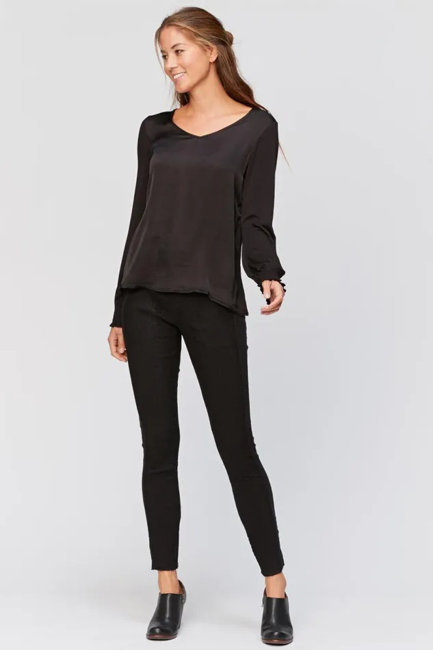 Clothing ShirtsBlouses XCVI Bluma VNeck Top Black