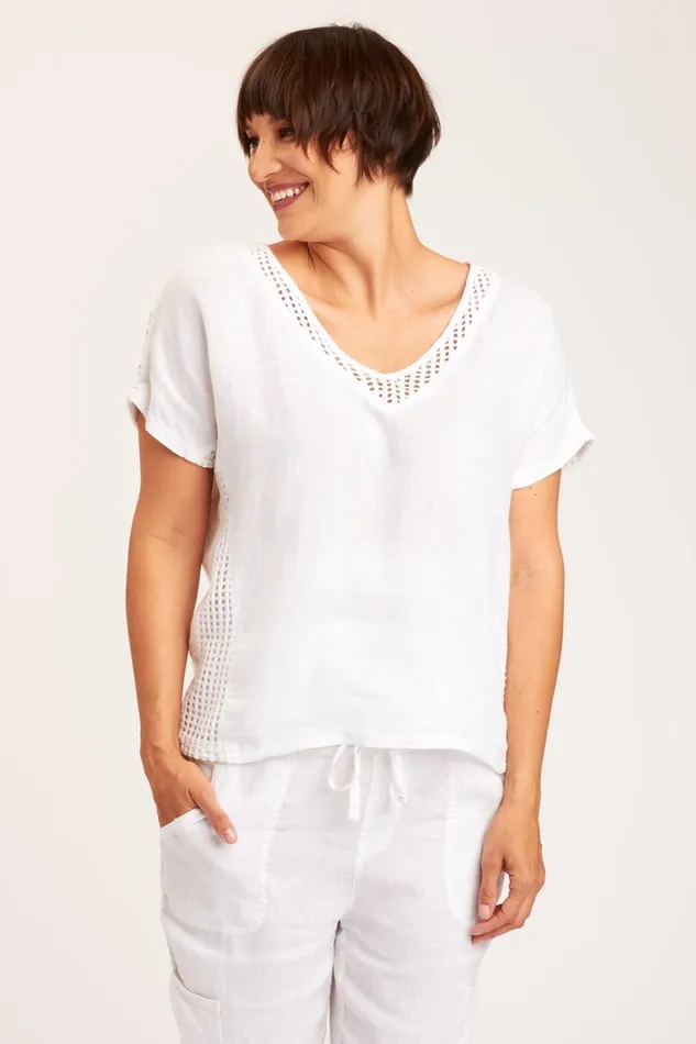 Clothing ShirtsBlouses XCVI Bonifay Top White