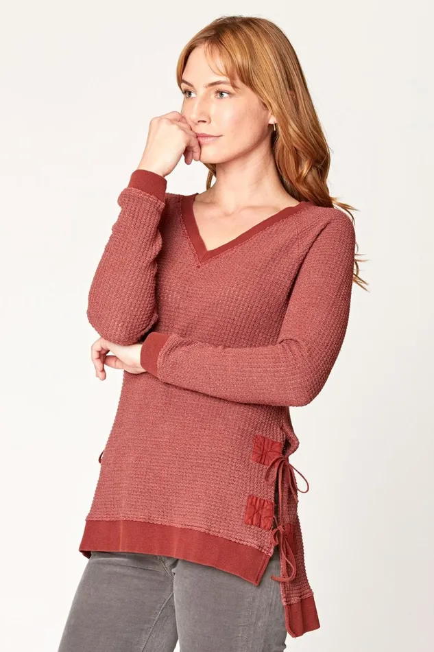 Clothing ShirtsBlouses XCVI Dutchman VNeck Mahogany