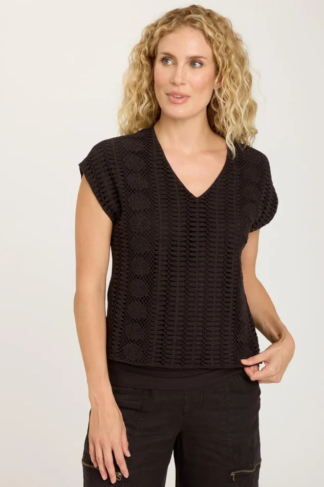 Clothing ShirtsBlouses XCVI Eaves Top Black