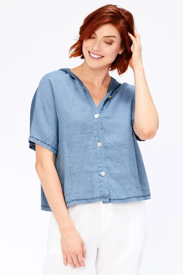 Clothing ShirtsBlouses XCVI Everly Top Hemisphere Pigment