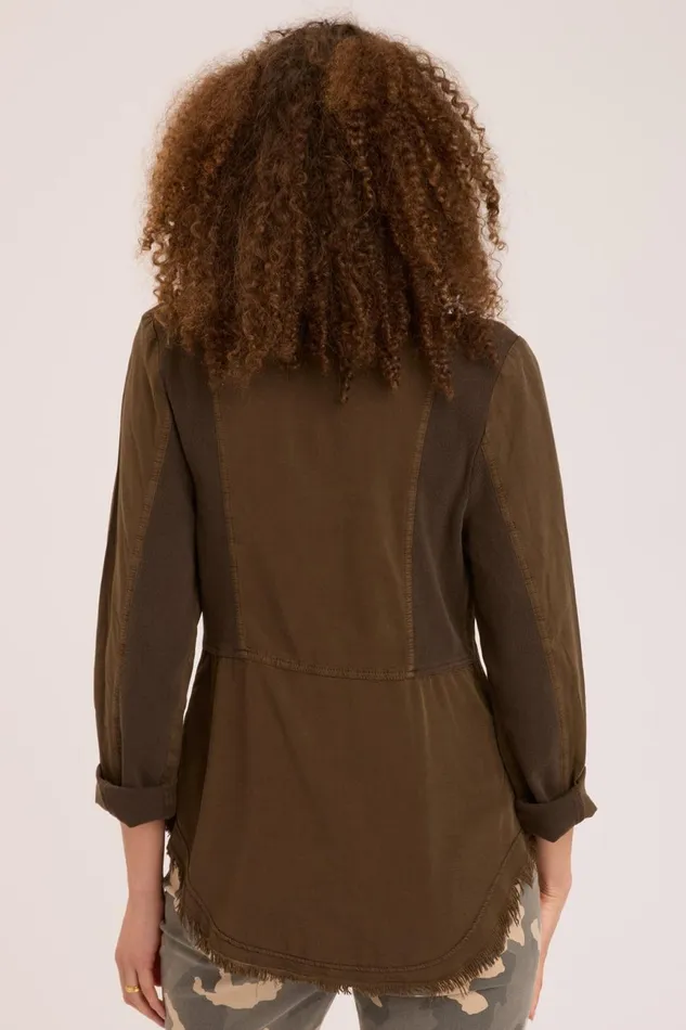 Clothing ShirtsBlouses XCVI Jareth Shacket Boxwood Pigment