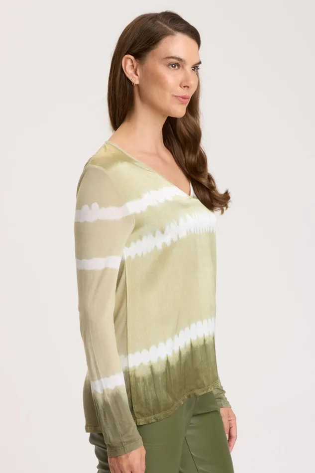 Clothing ShirtsBlouses XCVI Kalvin Top Caravel Wash Thicket