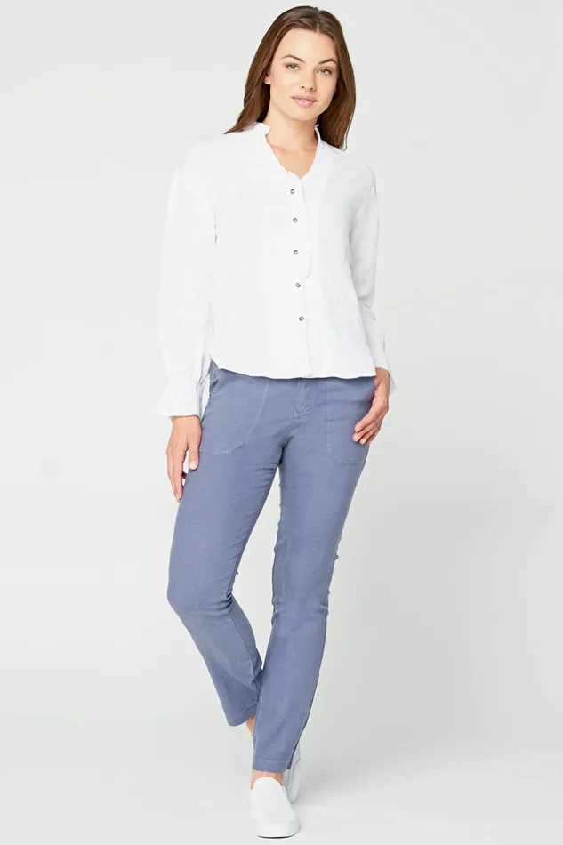 Clothing ShirtsBlouses XCVI Lettuce Edge Blouse White