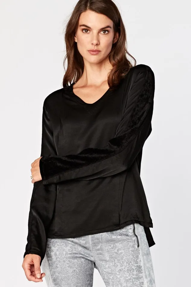 Clothing ShirtsBlouses XCVI Nomad Top Splendid Black