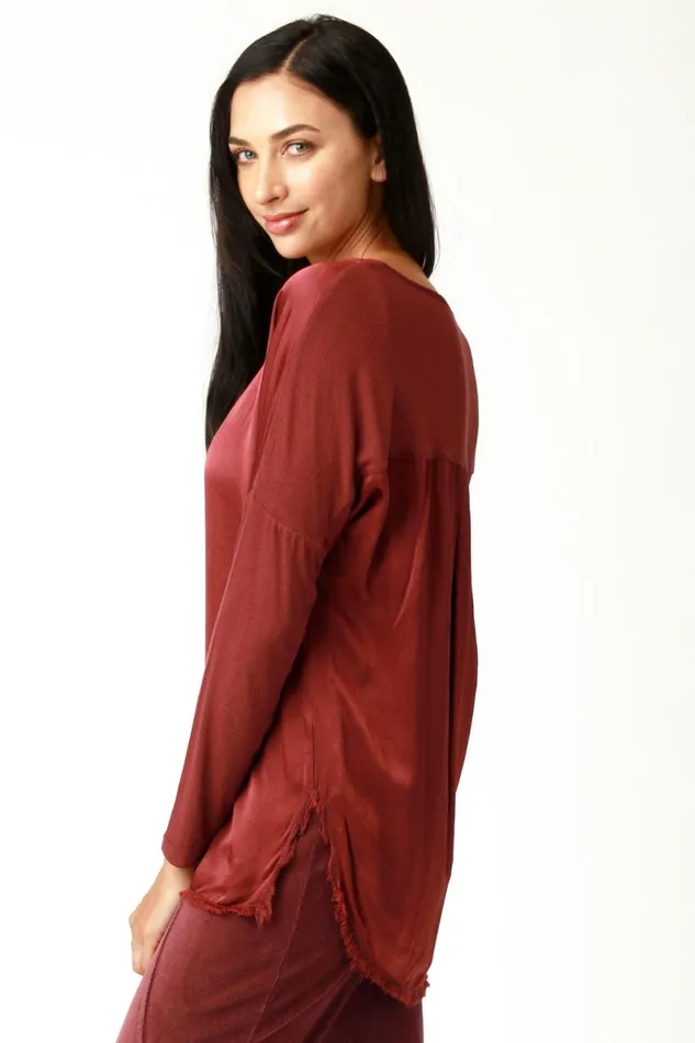 Clothing ShirtsBlouses XCVI Prospect Top Makore Pigment