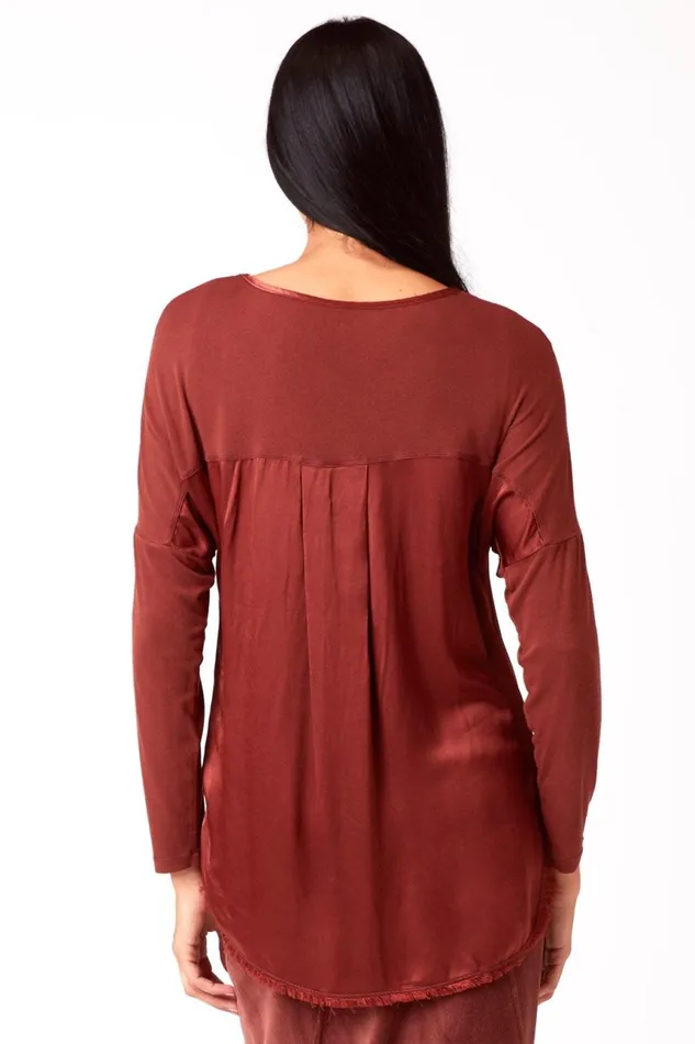 Clothing ShirtsBlouses XCVI Prospect Top Makore Pigment