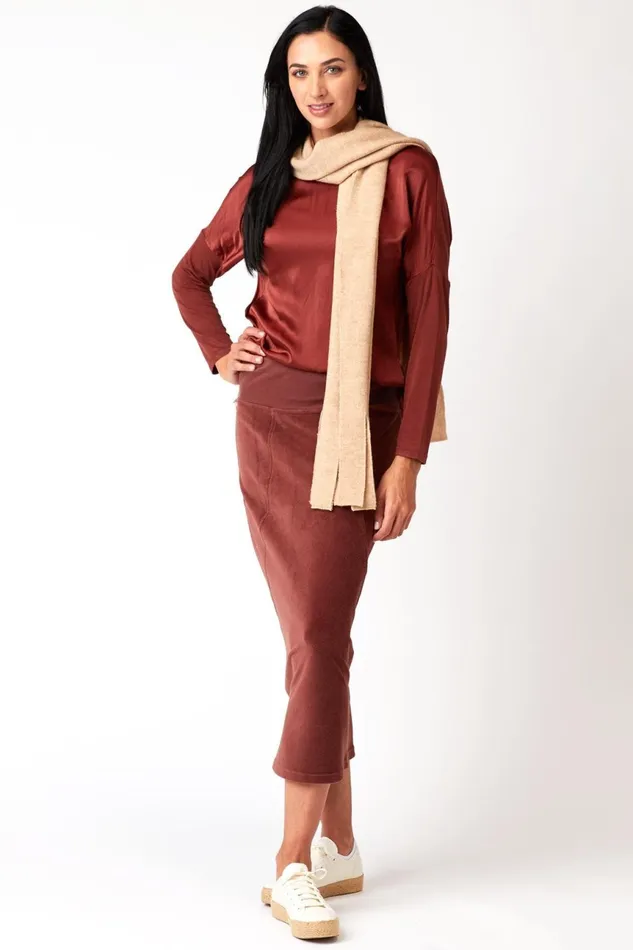 Clothing ShirtsBlouses XCVI Prospect Top Makore Pigment