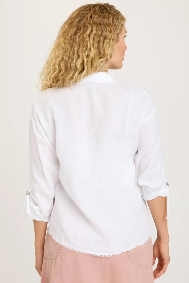 Clothing ShirtsBlouses XCVI Rorin ButtonUp White