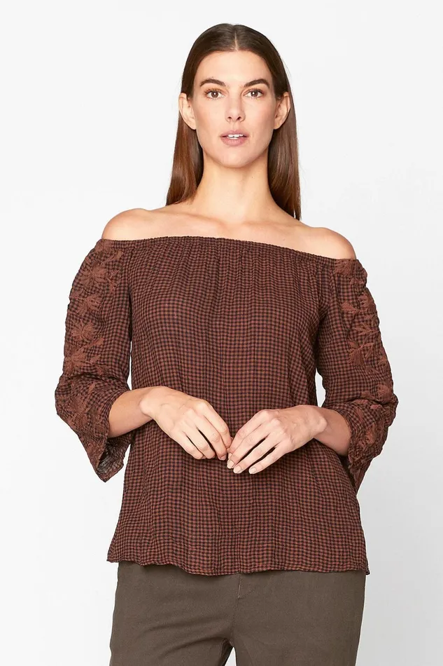 Clothing ShirtsBlouses XCVI Sutton Top Auburn