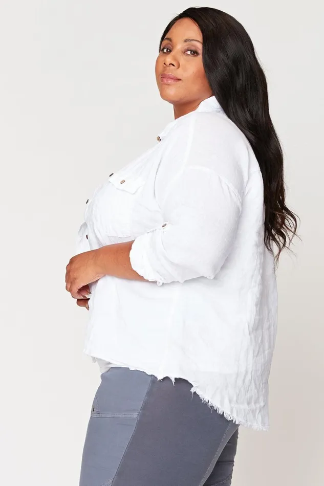Clothing ShirtsBlouses XCVI Whitson ButtonUp White