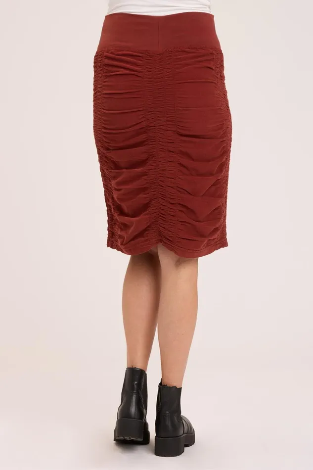 Clothing Skirts XCVI Cord Midi Trace Port Pigment