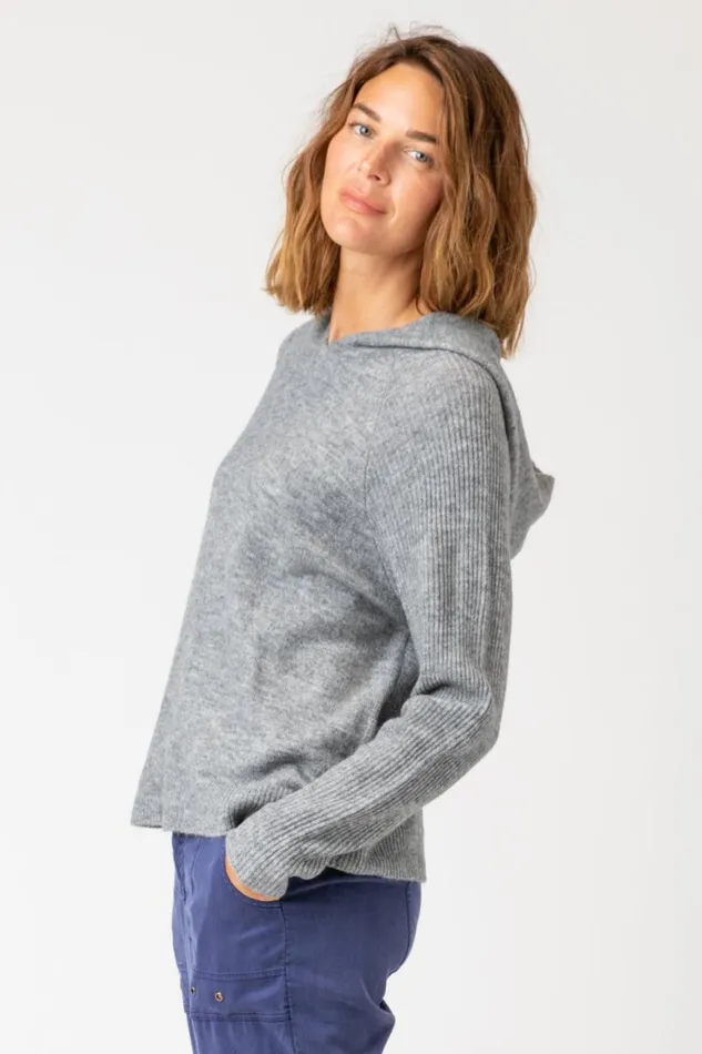 Clothing Sweaters XCVI Baines Hoodie Slate Heather
