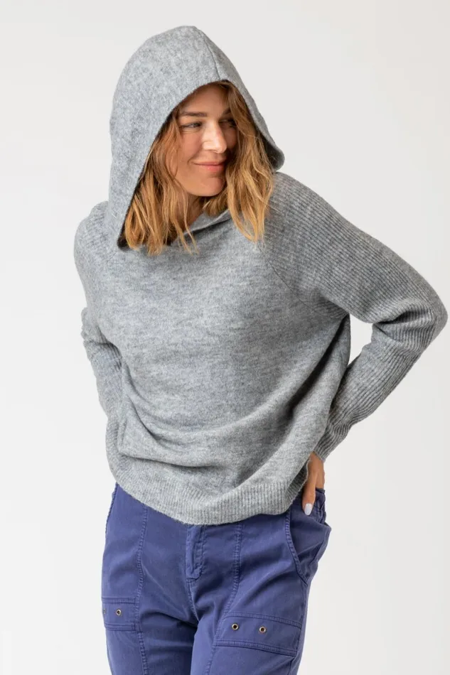 Clothing Sweaters XCVI Baines Hoodie Slate Heather