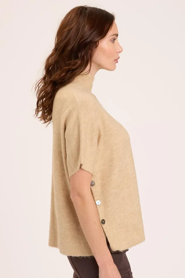 Clothing Sweaters XCVI Norell Poncho Pale Camel