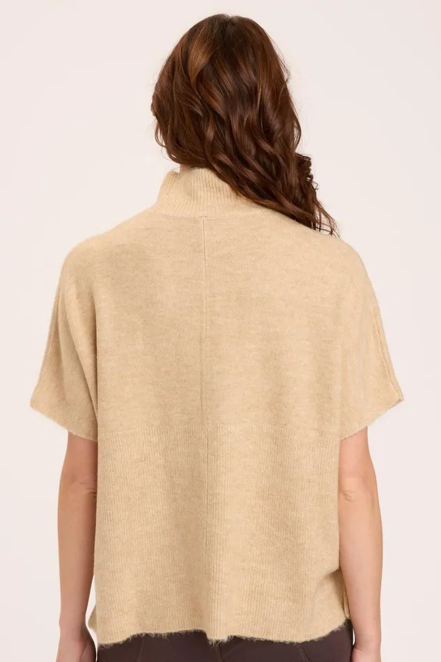 Clothing Sweaters XCVI Norell Poncho Pale Camel