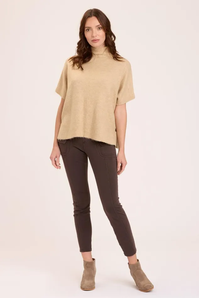 Clothing Sweaters XCVI Norell Poncho Pale Camel