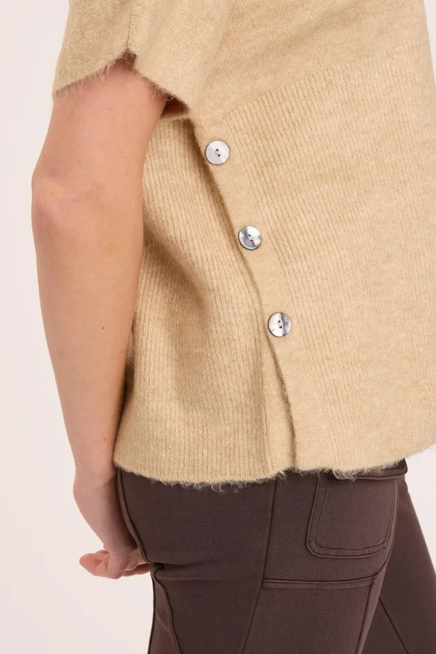 Clothing Sweaters XCVI Norell Poncho Pale Camel
