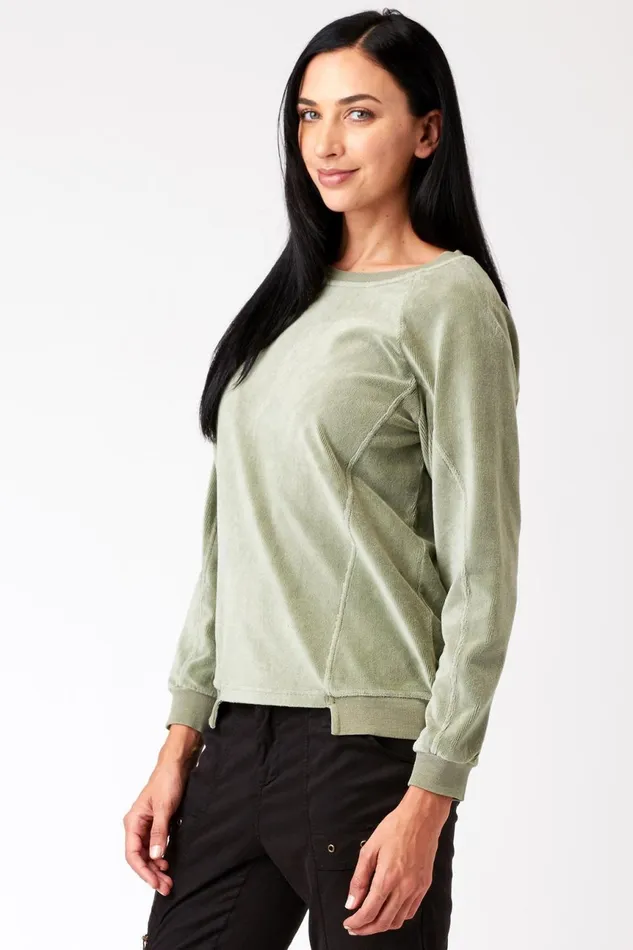 Clothing Sweatshirts XCVI Keoki Pullover Elm Pigment