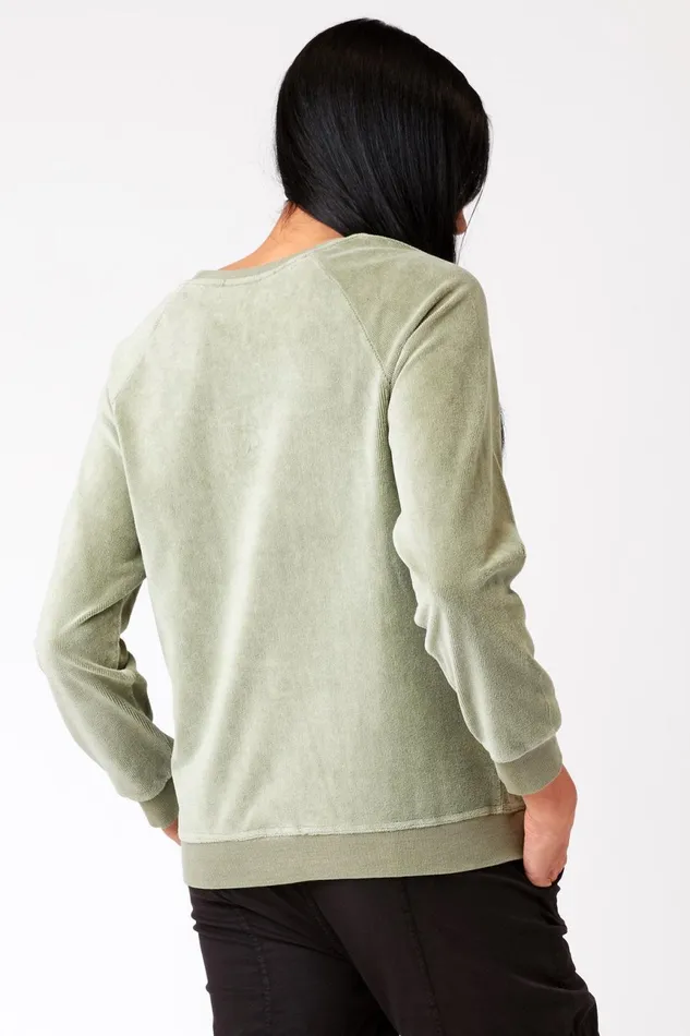 Clothing Sweatshirts XCVI Keoki Pullover Elm Pigment