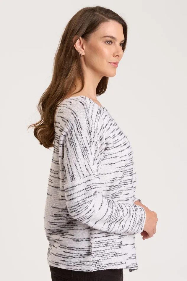 Clothing Sweatshirts XCVI Kole Pullover White
