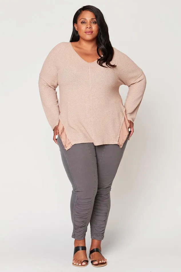 Clothing Sweatshirts XCVI Maya Top Argil