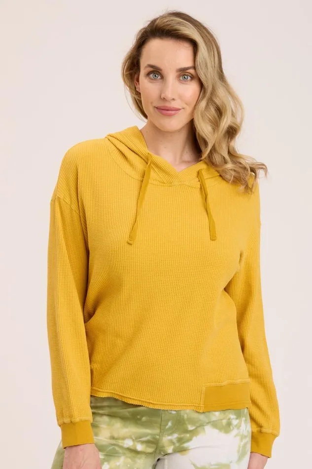 Clothing Sweatshirts XCVI Thermal Sidel Hoodie Mead Pigment