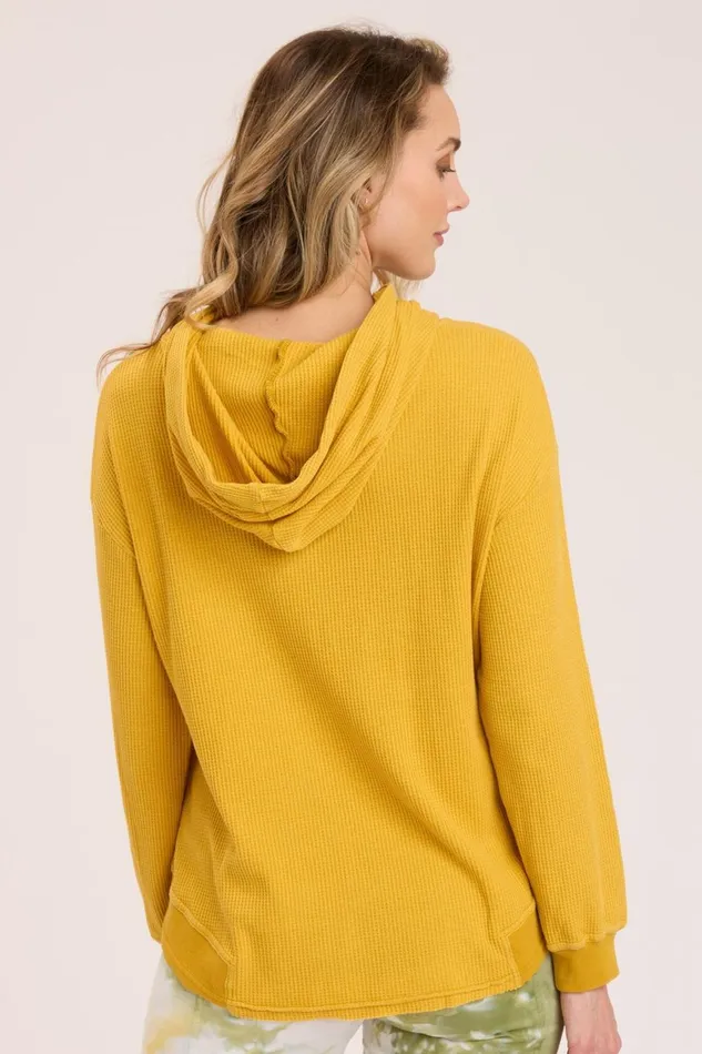 Clothing Sweatshirts XCVI Thermal Sidel Hoodie Mead Pigment
