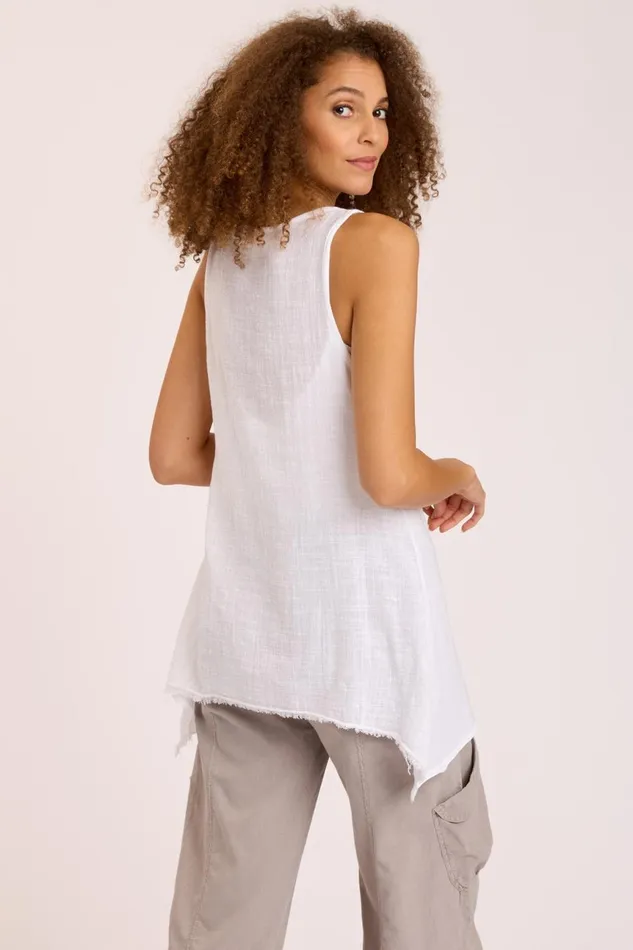 Clothing Tanks XCVI Indio Tank White