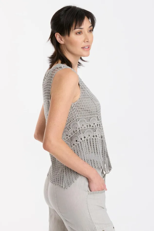 Clothing Tanks XCVI Larina Tank Mist Pigment