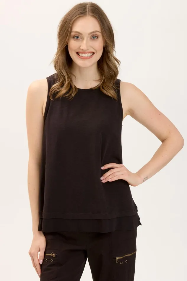 Clothing Tanks XCVI Philo Tank Black