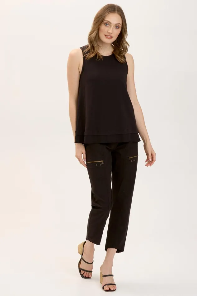 Clothing Tanks XCVI Philo Tank Black