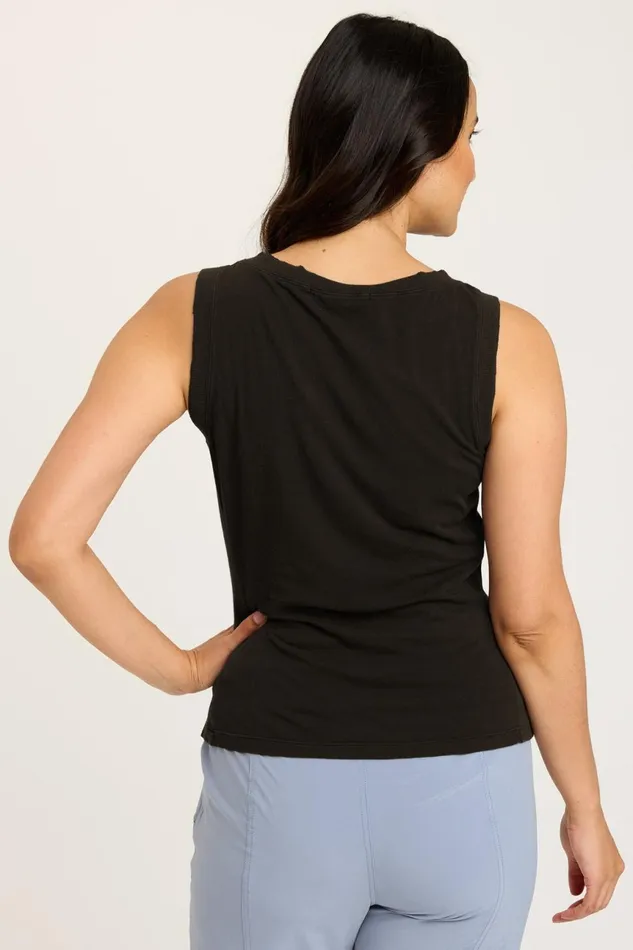 Clothing Tanks XCVI Rexel Tank Black