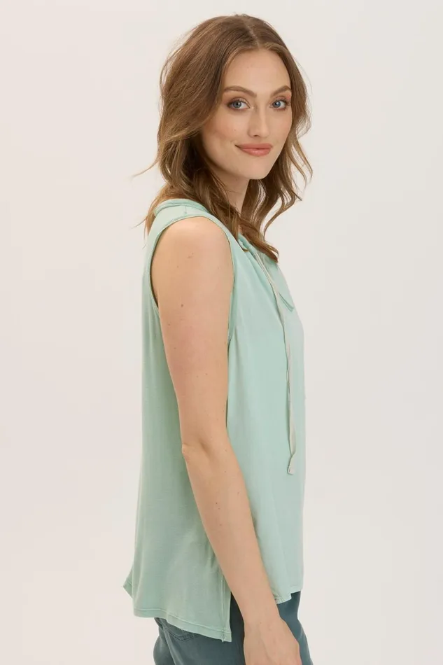 Clothing Tanks XCVI Twill Antoine Tank Aquifer Pigment