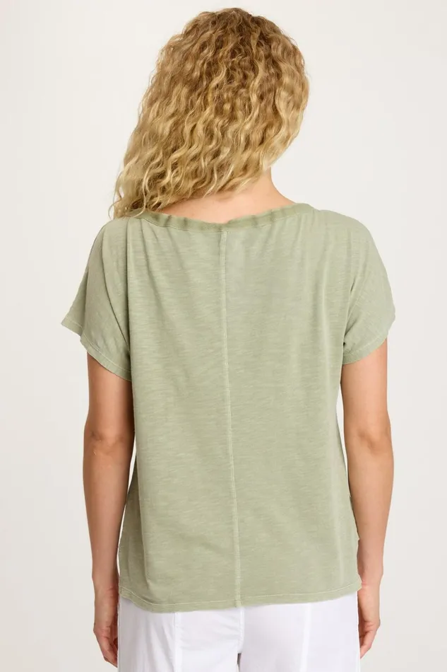 Clothing Tees XCVI Exelda Tee Limescent Pigment