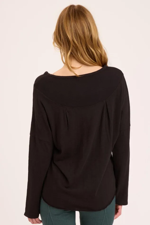 Clothing Tees XCVI Lexonne VNeck Black