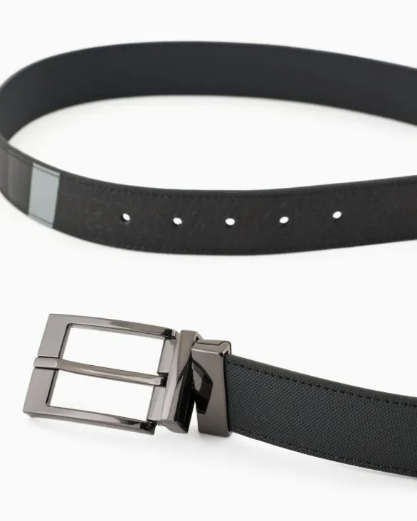 Coated Leather Belt Black Men Armani Belts Coated Leather Belt Black Men Armani Belts