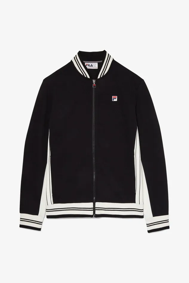 Coats and Jackets Men Fila Settanta Jacket 978 Black Gardenia Black