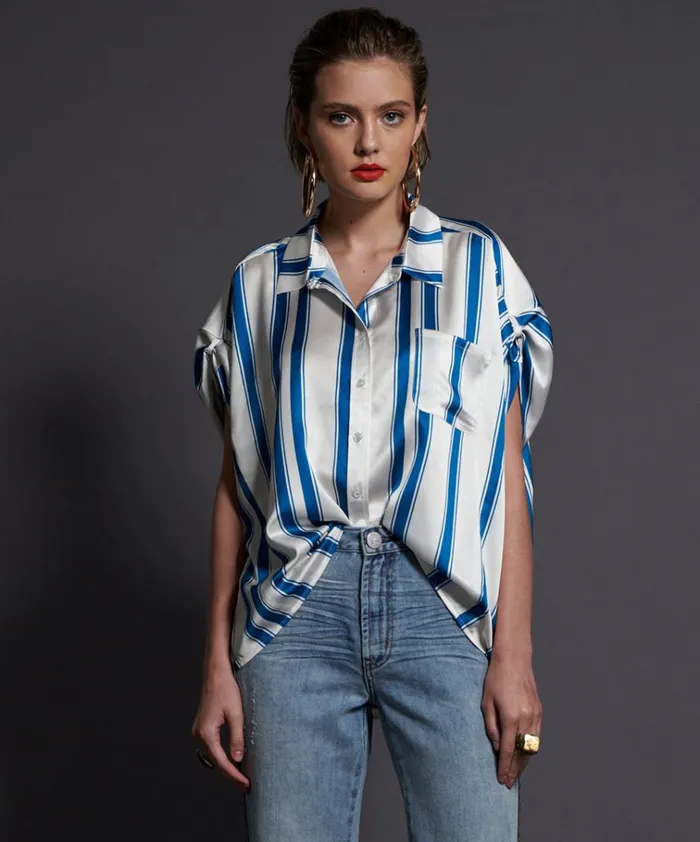 COCKTAIL STRIPE ALEXANDER TOP Women One Teaspoon Tops