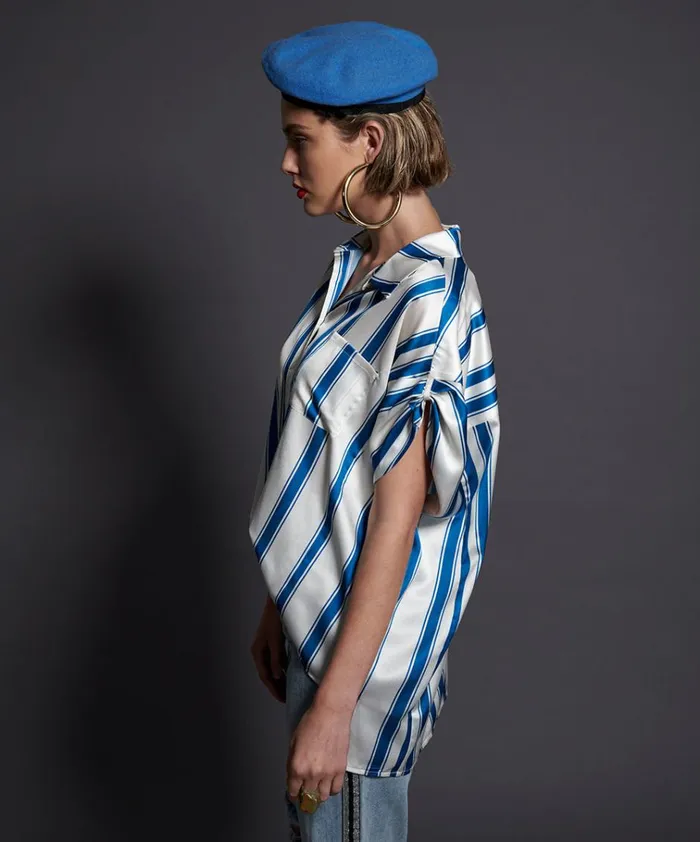 COCKTAIL STRIPE ALEXANDER TOP Women One Teaspoon Tops COCKTAIL STRIPE ALEXANDER TOP Women One Teaspoon Tops