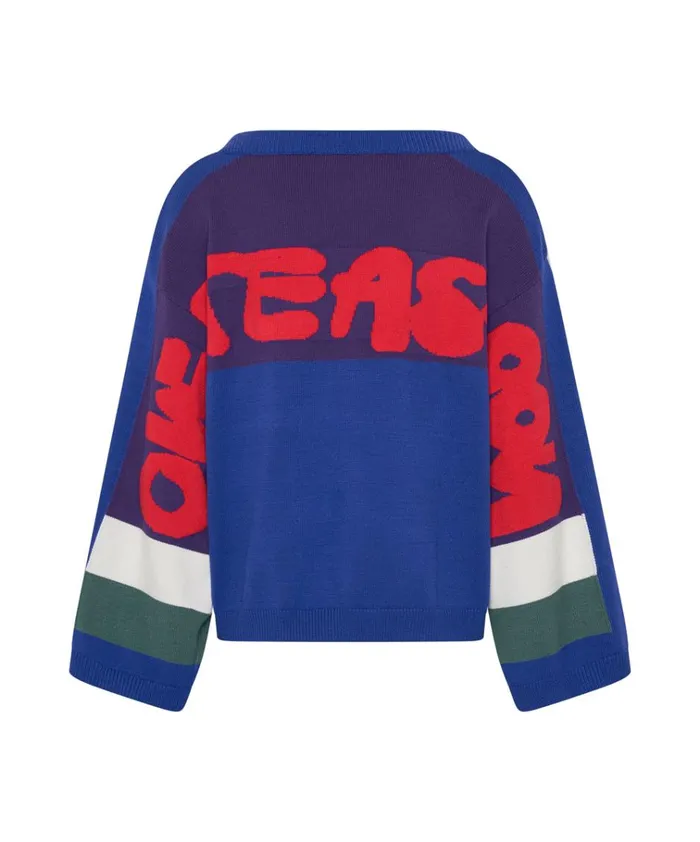 COLLEGE GRAFFITI KNIT SWEATER Women One Teaspoon Knitwear COLLEGE GRAFFITI KNIT SWEATER Women One Teaspoon Knitwear