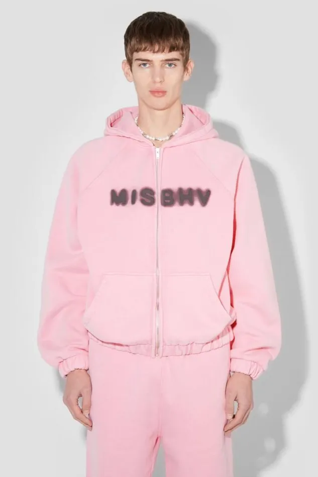 Community Zipped Hoodie Vintage Pink Men MISBHV Hoodies and Sweats