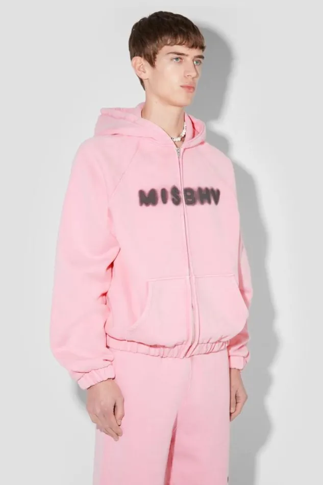 Community Zipped Hoodie Vintage Pink Men MISBHV Hoodies and Sweats