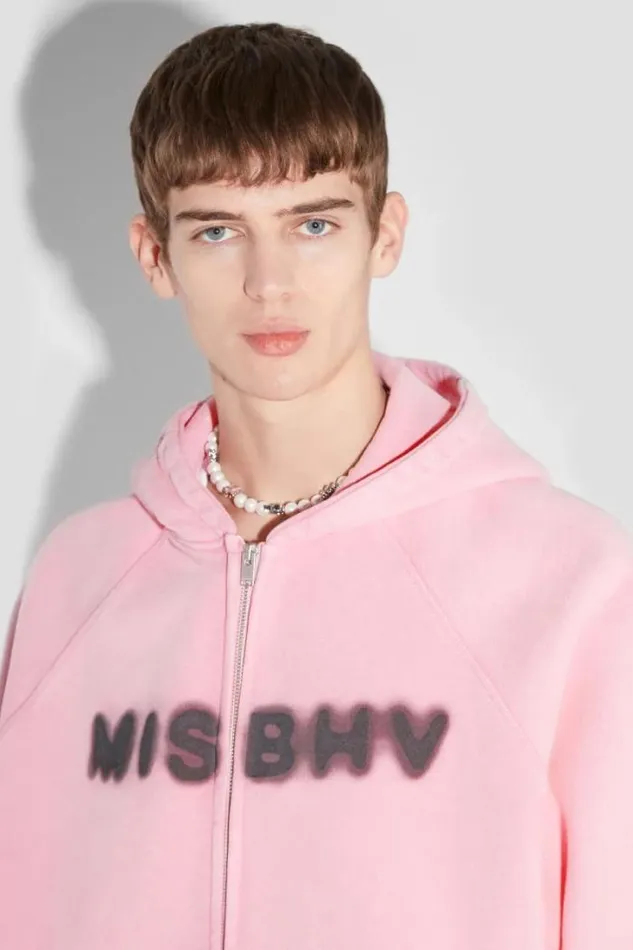 Community Zipped Hoodie Vintage Pink Men MISBHV Hoodies and Sweats
