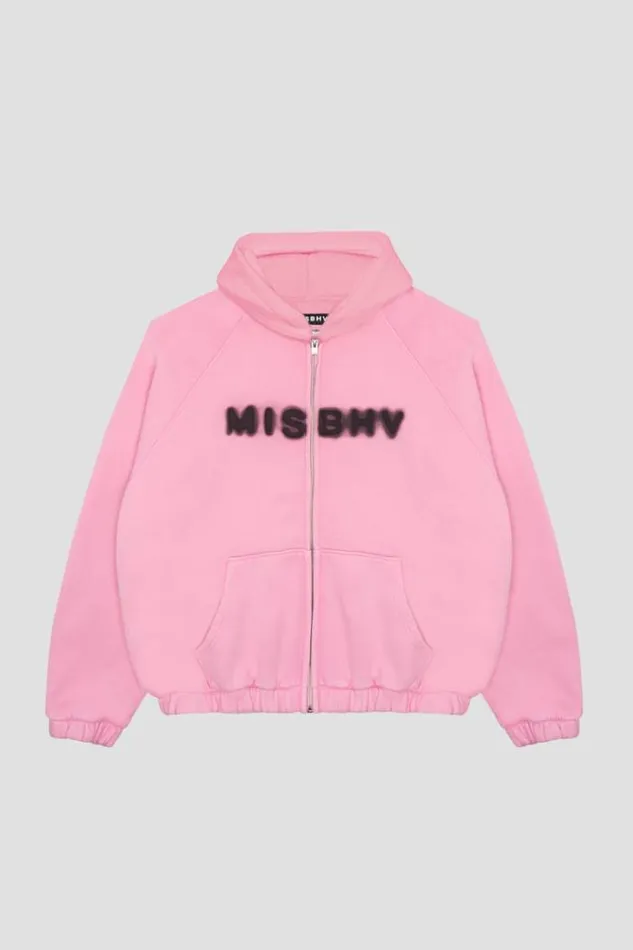 Community Zipped Hoodie Vintage Pink Men MISBHV Hoodies and Sweats