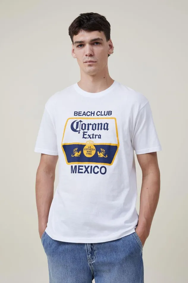 Corona Premium Loose Fit TShirt Lcn Cor Whitecorona 8211 Beach Club Men Cotton On Tees and Tanks Corona Premium Loose Fit TShirt Lcn Cor Whitecorona 8211 Beach Club Men Cotton On Tees and Tanks