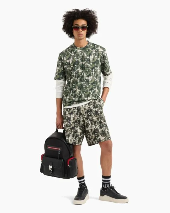 Cotton Bermuda Shorts Green Men Armani Matching Sets Cotton Bermuda Shorts Green Men Armani Matching Sets