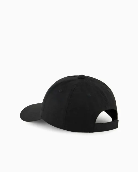 Cotton Visor Cap With Blurred Logo Black Men Armani Hats And Gloves Cotton Visor Cap With Blurred Logo Black Men Armani Hats And Gloves