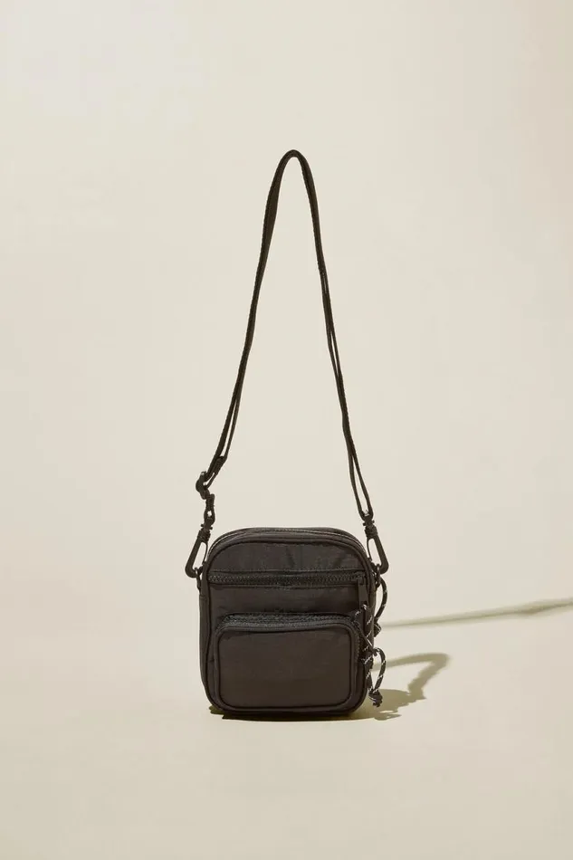 Cross Body Bag Black Men Cotton On Bags and Belts