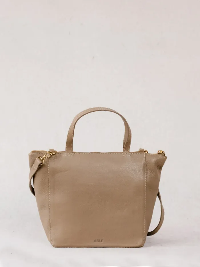 Crossbody Bags Able Women Lari ZipTop Crossbody Pebbled Whiskey